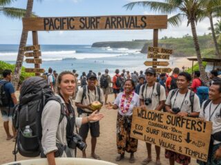 surf tourism arrival